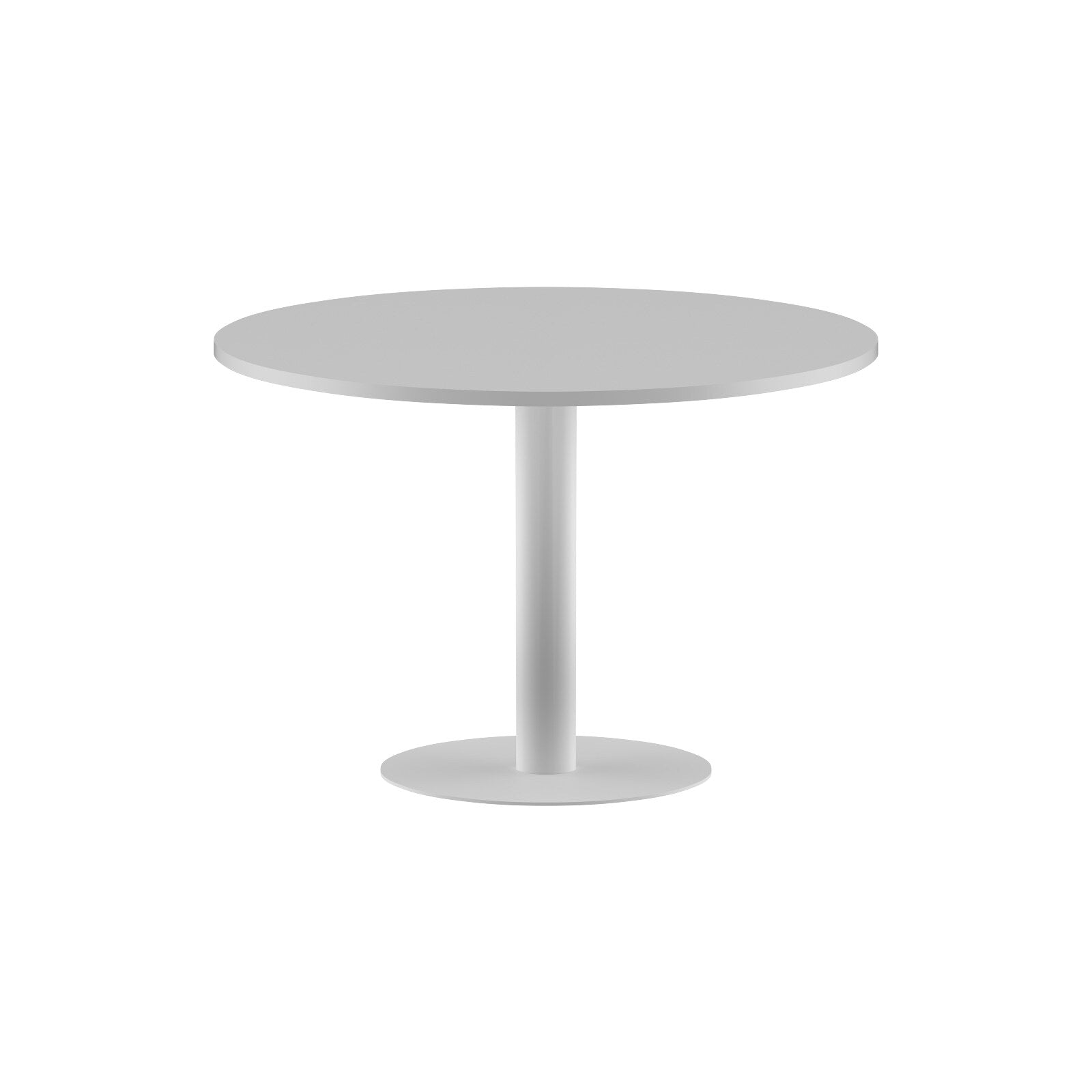 ROUND SHAPE MEETING TABLE, MADE IN E1 LAMINATE CHIPBOPARD, WITH METAL LEG by Treejar | Souqify