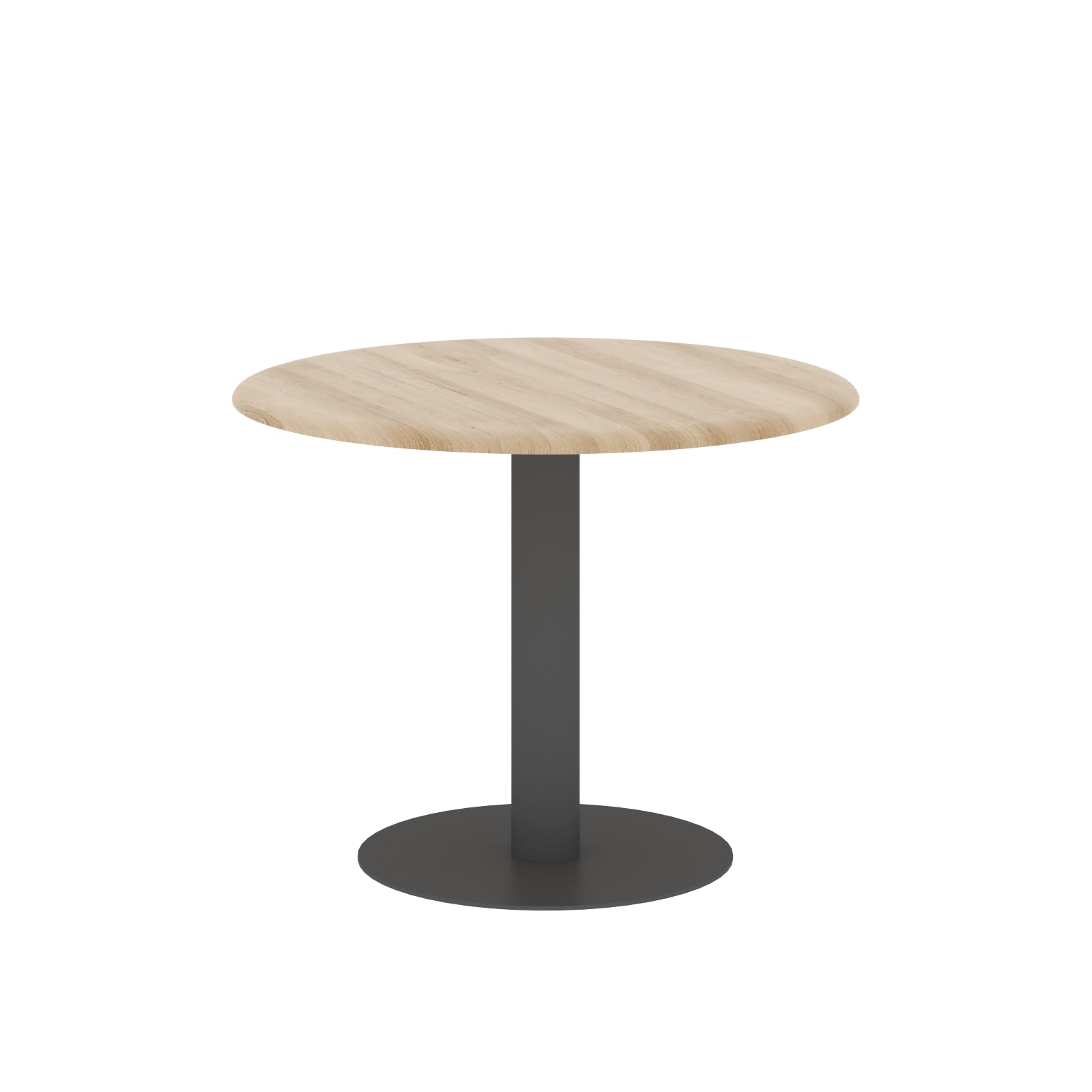 ROUND SHAPE MEETING TABLE, MADE IN E1 LAMINATE CHIPBOPARD, WITH METAL LEG by Treejar | Souqify