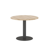 ROUND SHAPE MEETING TABLE, MADE IN E1 LAMINATE CHIPBOPARD, WITH METAL LEG by Treejar | Souqify