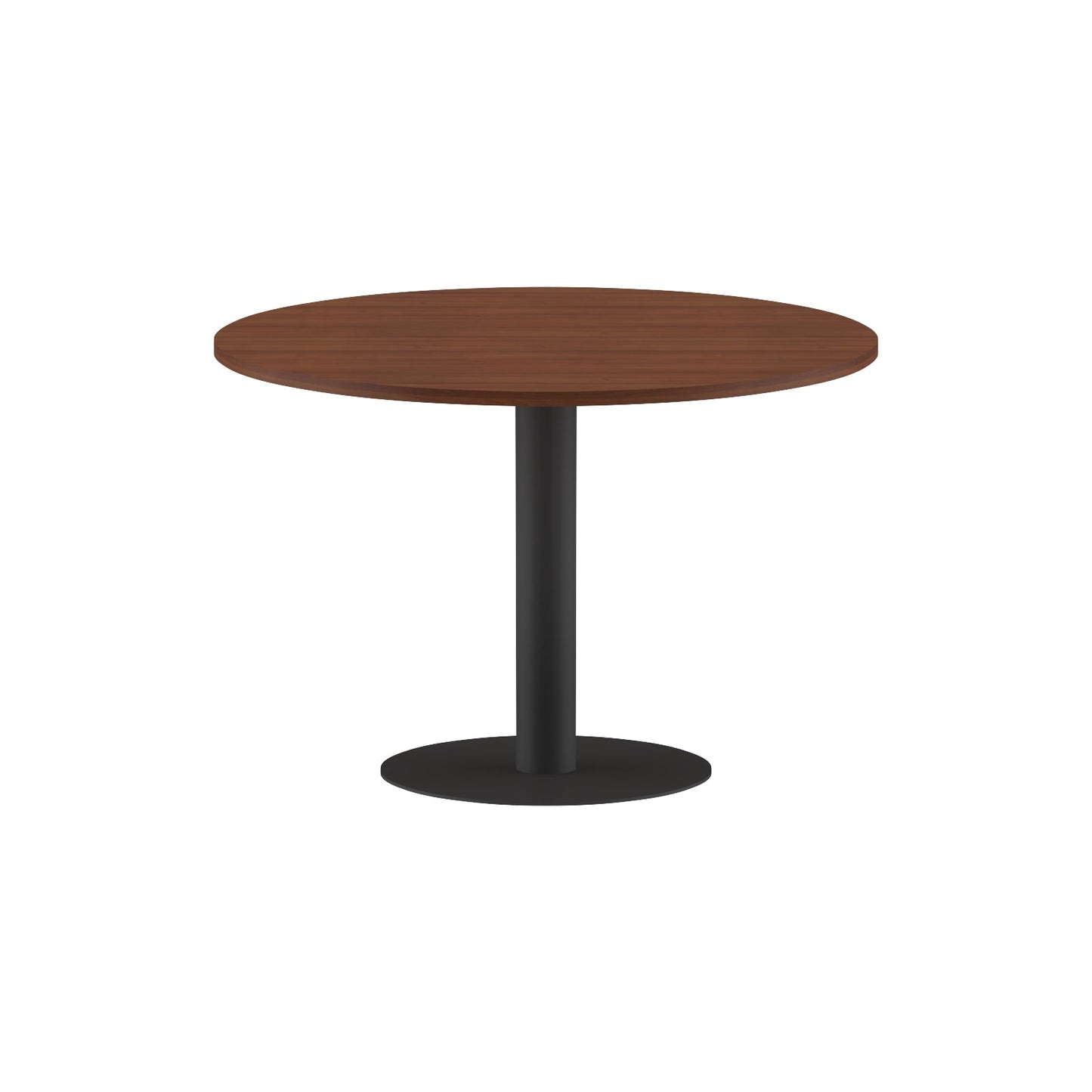 ROUND SHAPE MEETING TABLE, MADE IN E1 LAMINATE CHIPBOPARD, WITH METAL LEG by Treejar | Souqify