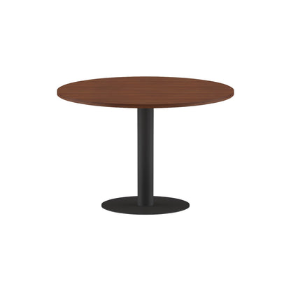 ROUND SHAPE MEETING TABLE, MADE IN E1 LAMINATE CHIPBOPARD, WITH METAL LEG by Treejar | Souqify