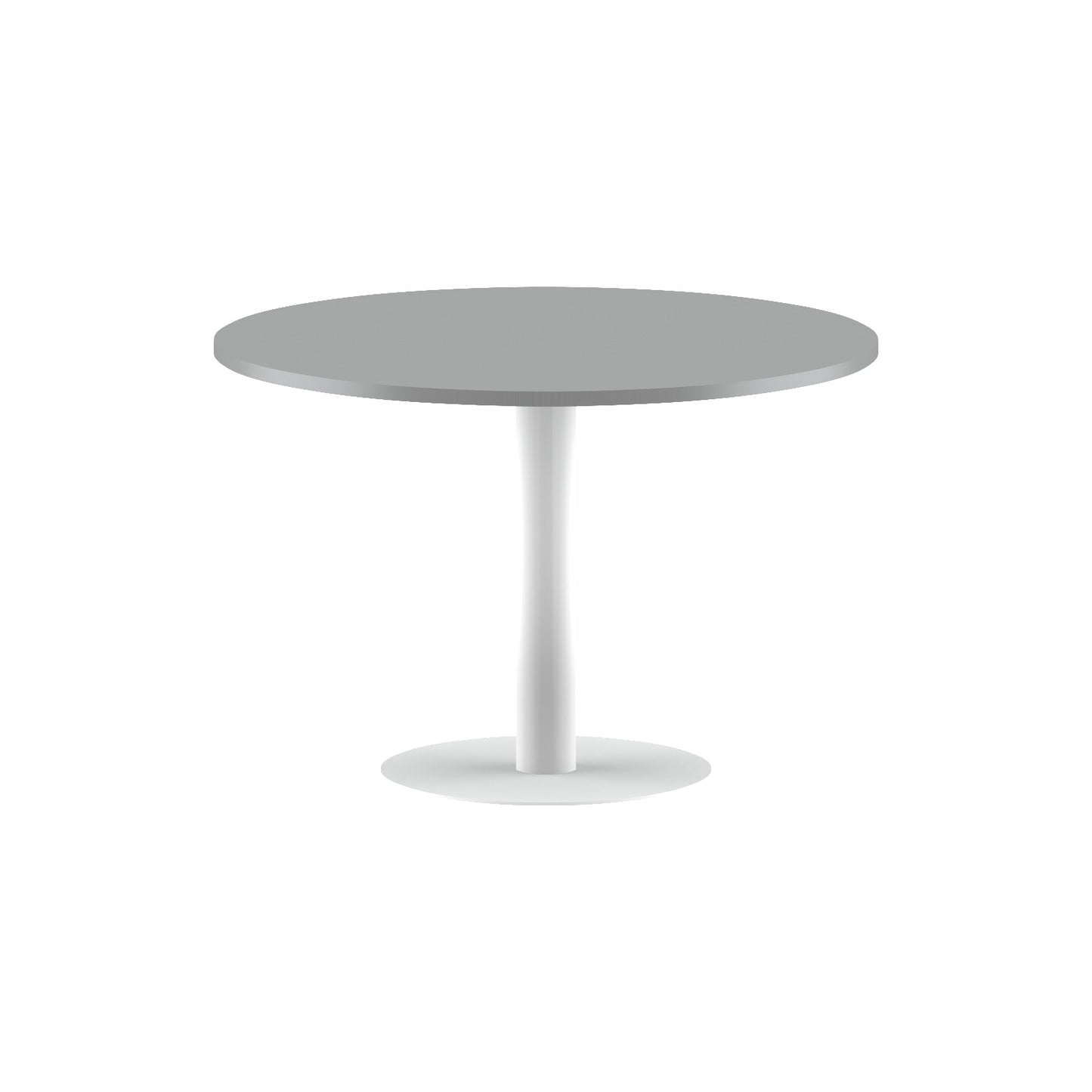ROUND SHAPE MEETING TABLE, MADE IN E1 LAMINATE CHIPBOPARD, WITH METAL LEG by Treejar | Souqify