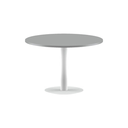 ROUND SHAPE MEETING TABLE, MADE IN E1 LAMINATE CHIPBOPARD, WITH METAL LEG by Treejar | Souqify