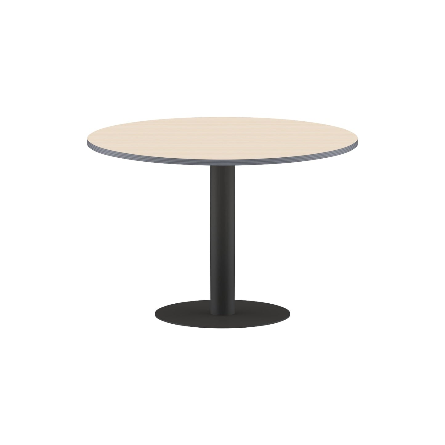 ROUND SHAPE MEETING TABLE, MADE IN E1 LAMINATE CHIPBOPARD, WITH METAL LEG by Treejar | Souqify