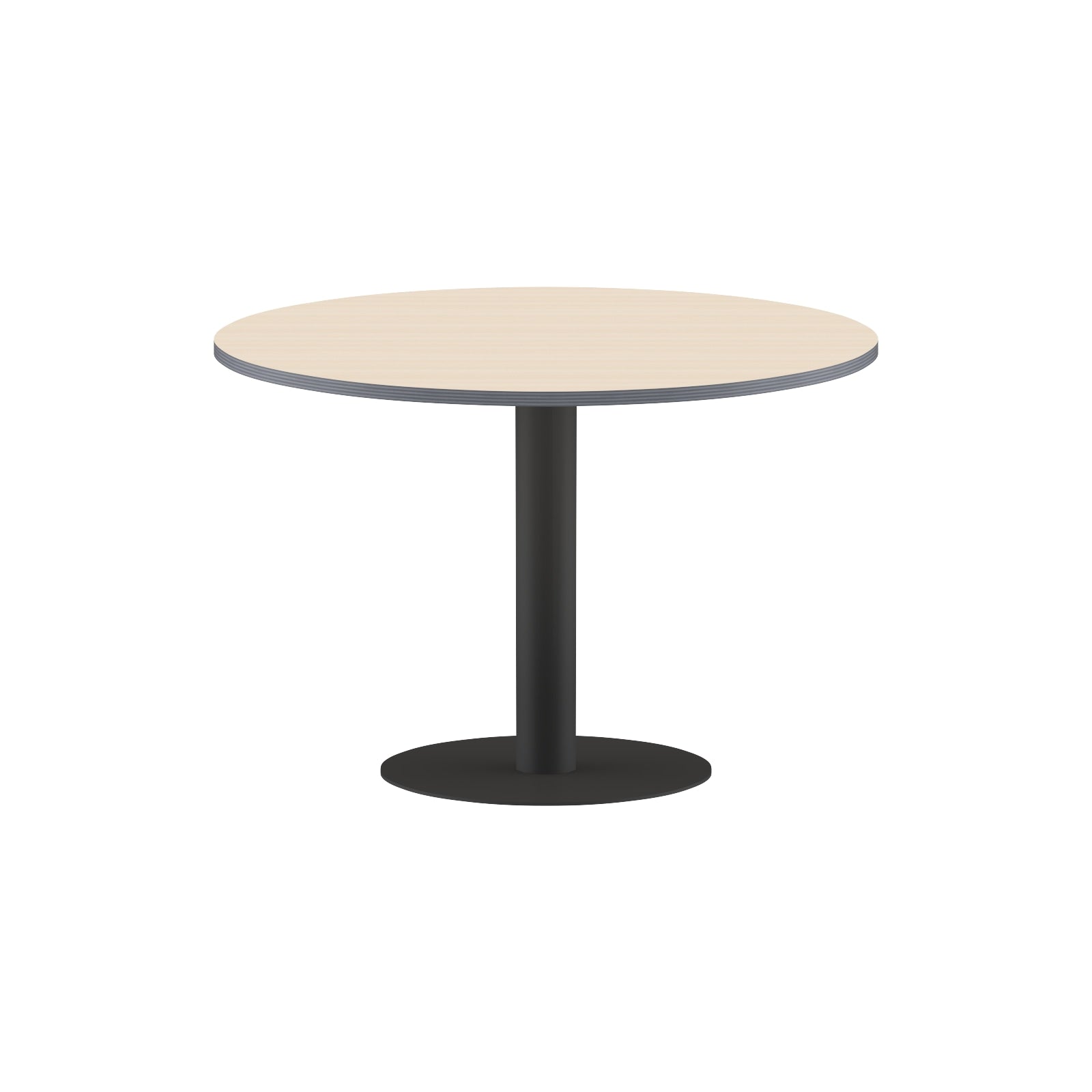 ROUND SHAPE MEETING TABLE, MADE IN E1 LAMINATE CHIPBOPARD, WITH METAL LEG by Treejar | Souqify