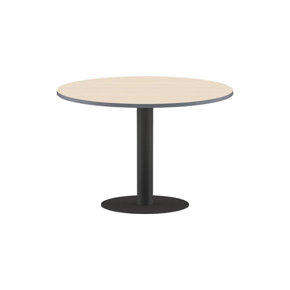 ROUND SHAPE MEETING TABLE, MADE IN E1 LAMINATE CHIPBOPARD, WITH METAL LEG by Treejar | Souqify