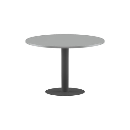 ROUND SHAPE MEETING TABLE, MADE IN E1 LAMINATE CHIPBOPARD, WITH METAL LEG by Treejar | Souqify