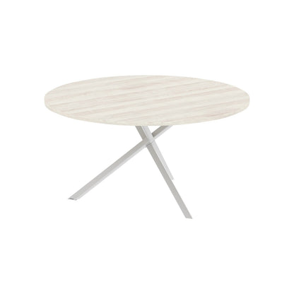 ROUND SHAPE TABLE MADE IN 25MM MFC TOP, E1 LAMINATE CHIPBOARD WITH 40X40MM METAL FRAMES by Treejar | Souqify