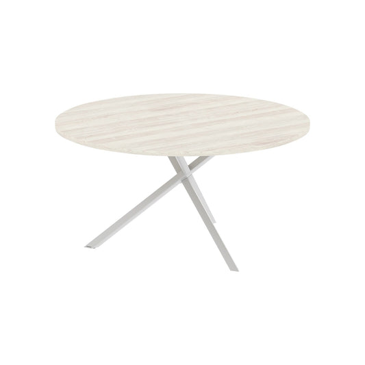 ROUND SHAPE TABLE MADE IN 25MM MFC TOP, E1 LAMINATE CHIPBOARD WITH 40X40MM METAL FRAMES by Treejar | Souqify