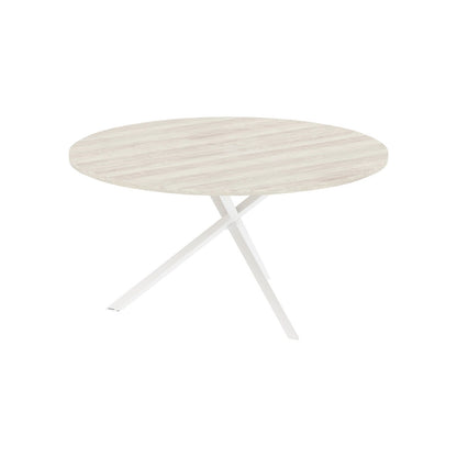 ROUND SHAPE TABLE MADE IN 25MM MFC TOP, E1 LAMINATE CHIPBOARD WITH 40X40MM METAL FRAMES by Treejar | Souqify