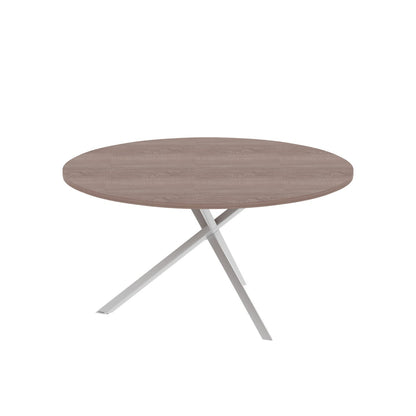 ROUND SHAPE TABLE MADE IN 25MM MFC TOP, E1 LAMINATE CHIPBOARD WITH 40X40MM METAL FRAMES by Treejar | Souqify