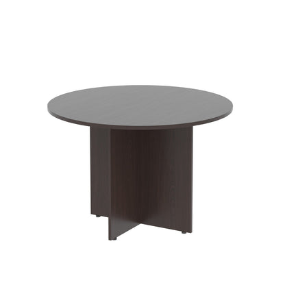 ROUNDED SHAPE DESK, MADE IN E1 LAMINATE CHIPBOPARD,WITH WOODEN MODESTY PANEL AND LEGS by Treejar | Souqify