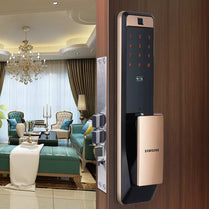 Samsung SHP P72 Smart Fingerprint Door Lock-Bronze by SHEILDIFY | Souqify