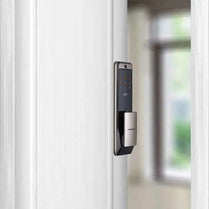 Samsung SHP P72 Smart Fingerprint Door Lock-Silver by SHEILDIFY | Souqify