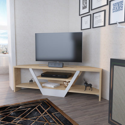 Sares TV Unit Sapphire Oak White by DECOROTIKA | Souqify