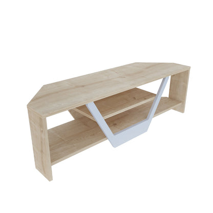 Sares TV Unit Sapphire Oak White by DECOROTIKA | Souqify