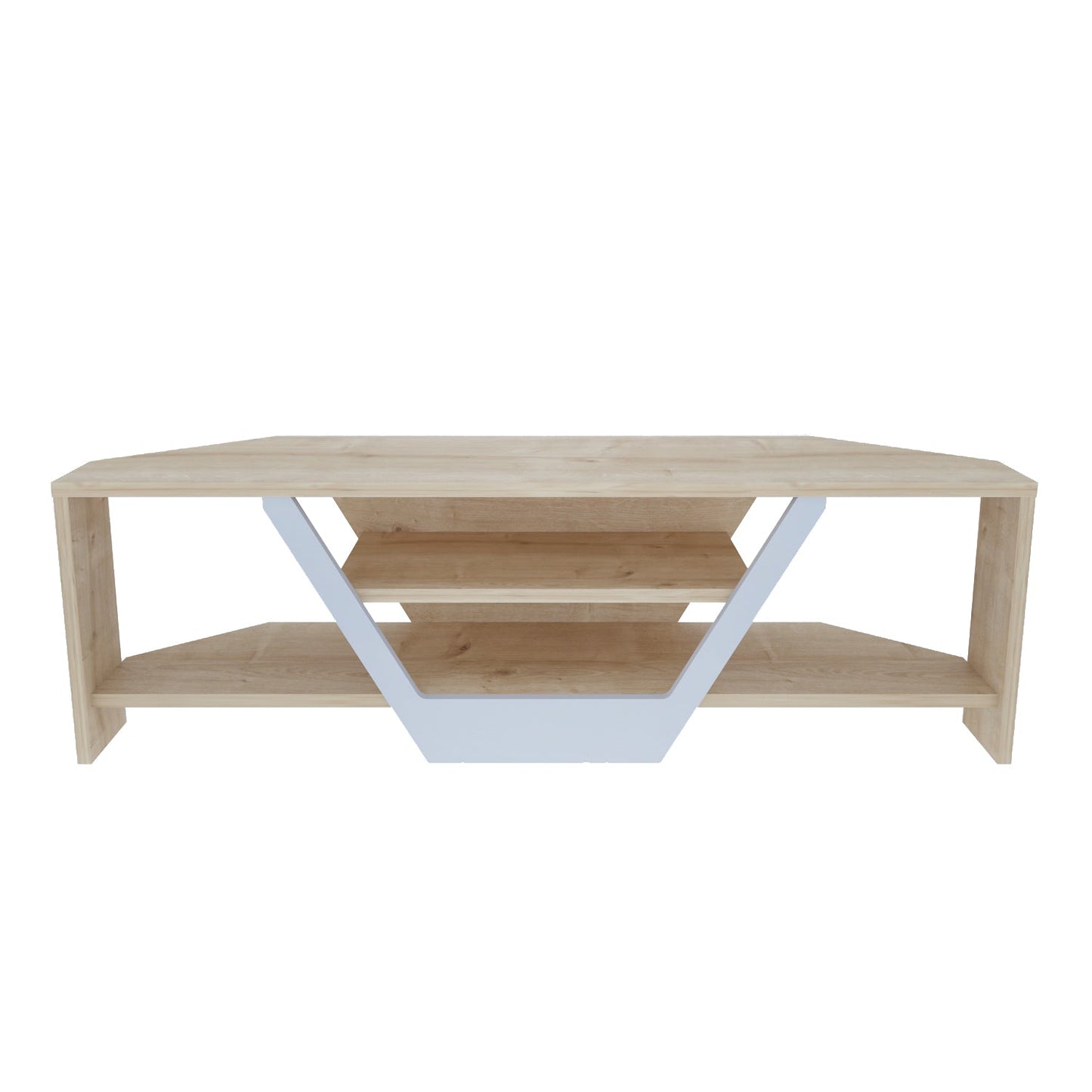 Sares TV Unit Sapphire Oak White by DECOROTIKA | Souqify