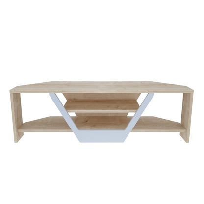 Sares TV Unit Sapphire Oak White by DECOROTIKA | Souqify