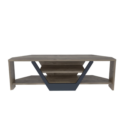 Sares TV Unit Walnut Black by DECOROTIKA | Souqify