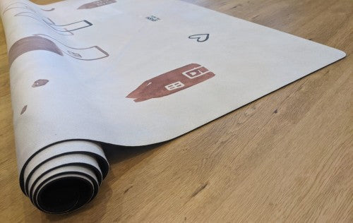 Scandi Town Big rubber mat Rectangular mat. Dimensions: 118cm x 180cm x 4mm by Dinkids-Gugu the Hero | Souqify