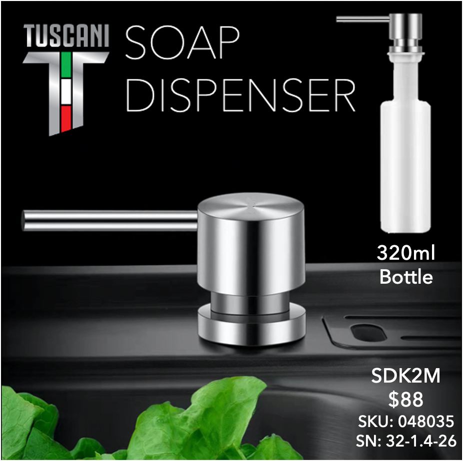 SDK2M | SDK2B - Soap Dispenser by TUSCANI | Souqify