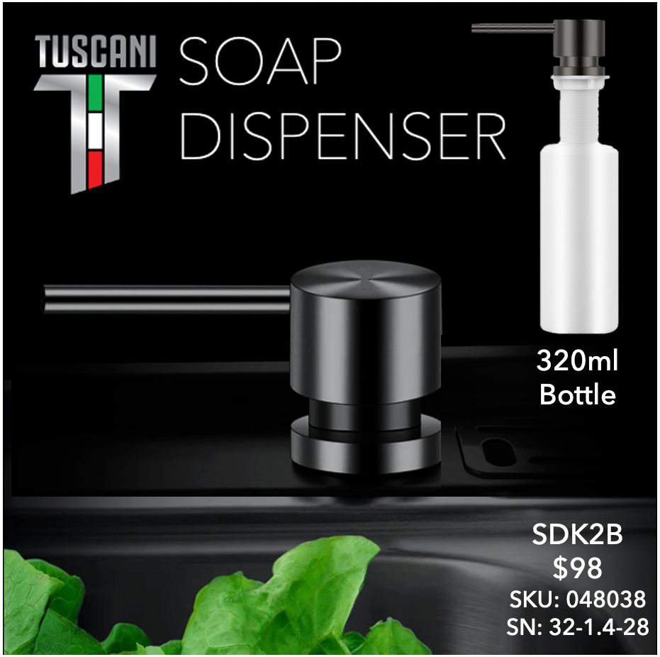 SDK2M | SDK2B - Soap Dispenser by TUSCANI | Souqify