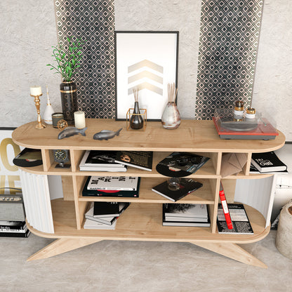 Sideboard Stor - Oak, White-STO59SB02 Oak
White 162 X 49 X 20 by DECOROTIKA | Souqify