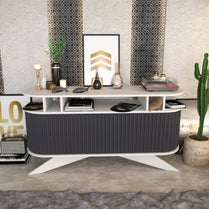 Sideboard Stor - White, Anthracite-STO59SB01 White
Anthracite 162 X 49 X 20 by DECOROTIKA | Souqify