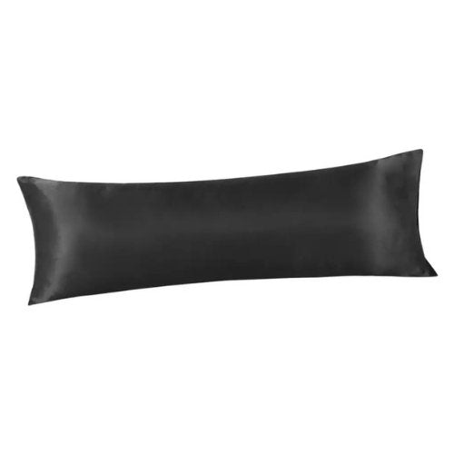 Silky Satin, 1-Piece Pillow Cover Case, Plain Black. by 5 | Souqify