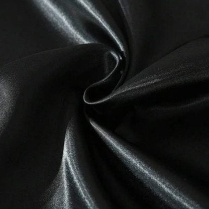 Silky Satin, 1-Piece Pillow Cover Case, Plain Black. by 5 | Souqify