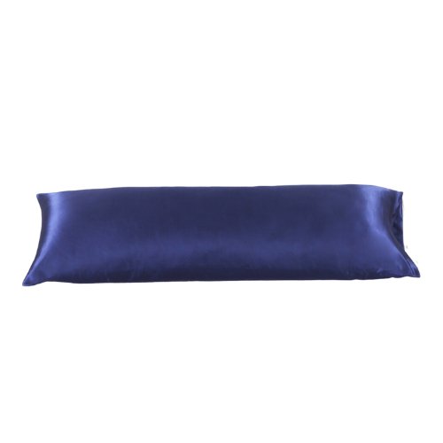 Silky Satin, 1-Piece Pillow Cover Case, Plain Navy Blue. by 5 | Souqify