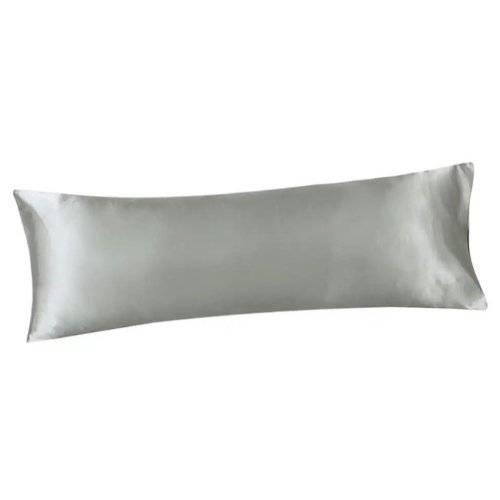 Silky Satin, 1-Piece Pillow Cover Case, Plain Silver Color. by 5 | Souqify