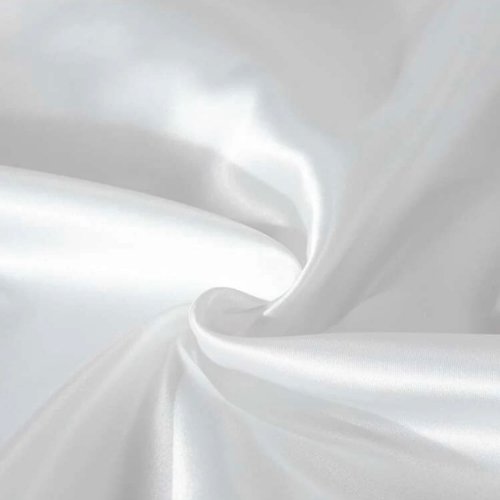Silky Satin, 1-Piece Pillow Cover Case, Plain White Color. by 5 | Souqify