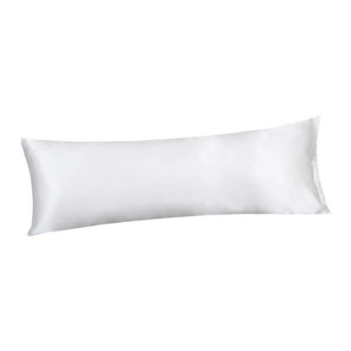 Silky Satin, 1-Piece Pillow Cover Case, Plain White Color. by 5 | Souqify