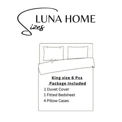 Silky Satin, King Size 6-Piece Bedding Set, Plain Dark Red Color. by 5 | Souqify