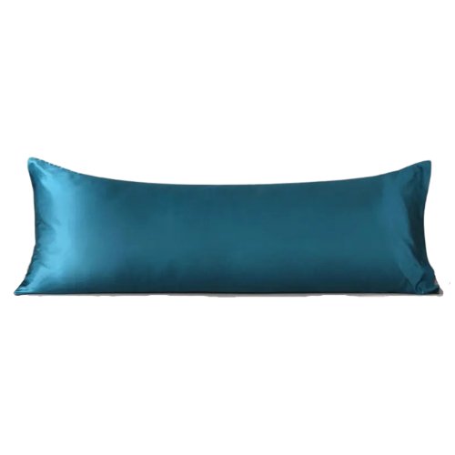 Silky Satin, Pillow Cover Case, Plain Yale Blue Color Design. by 5 | Souqify