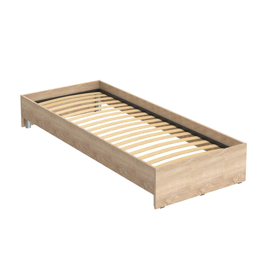 SINGLE-SIZED BED, MADE IN E1 LAMINATE CHIPBOARD by Treejar | Souqify