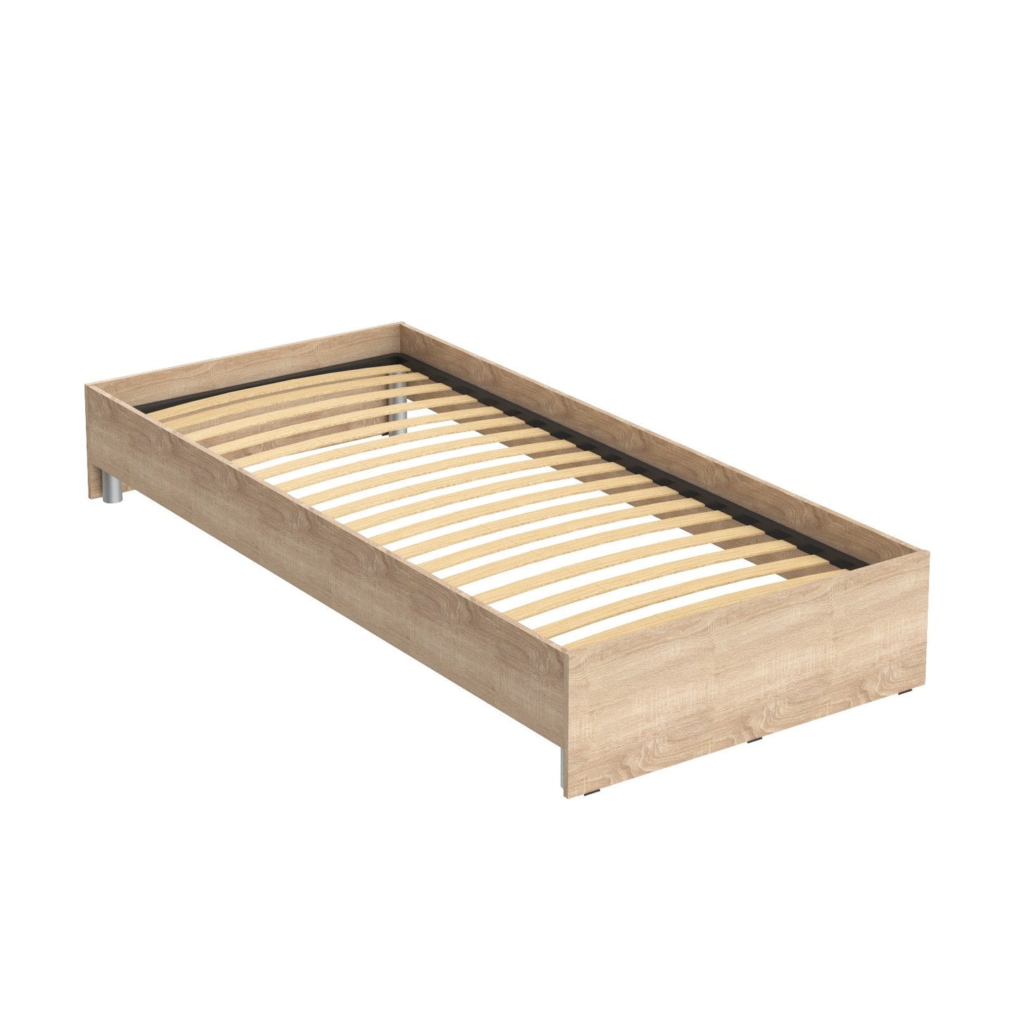 SINGLE-SIZED BED, MADE IN E1 LAMINATE CHIPBOARD by Treejar | Souqify