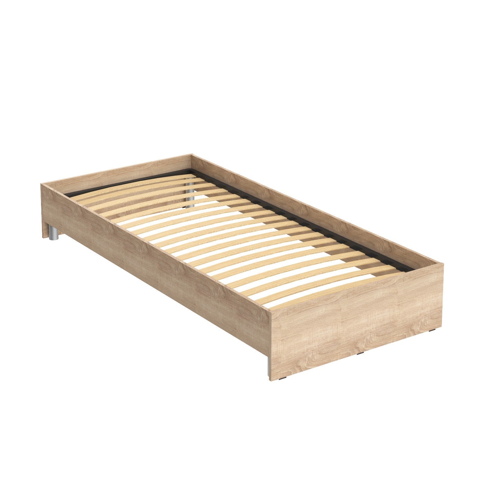 SINGLE-SIZED BED, MADE IN E1 LAMINATE CHIPBOARD by Treejar | Souqify