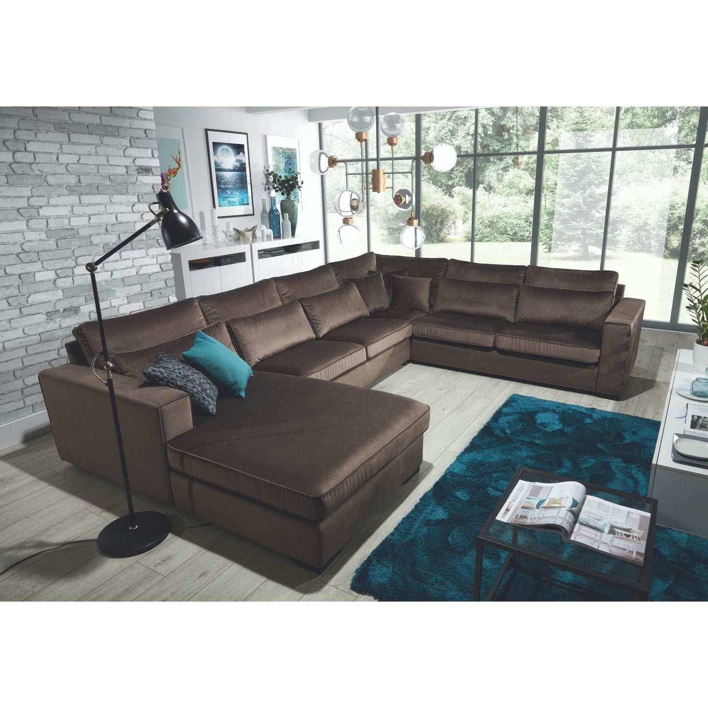SOLID 1 U-SHAPE SOFA | BEAUTIFUL DESIGN COMBINES by EWOODS | Souqify