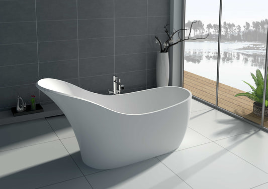 Solid Surface Freestanding Bathtub JZ8613 by Jingzun | Souqify