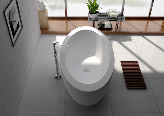 Solid Surface Freestanding Bathtub JZ8615 by Jingzun | Souqify