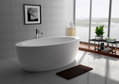 Solid Surface Freestanding Bathtub JZ8615 by Jingzun | Souqify