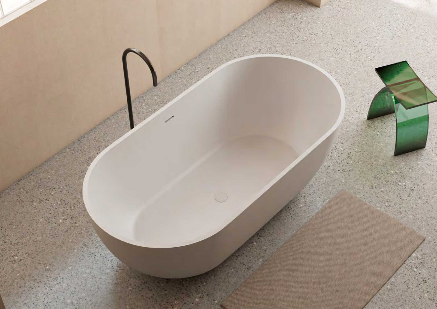 Solid Surface Freestanding Bathtub JZ8619 by Jingzun | Souqify