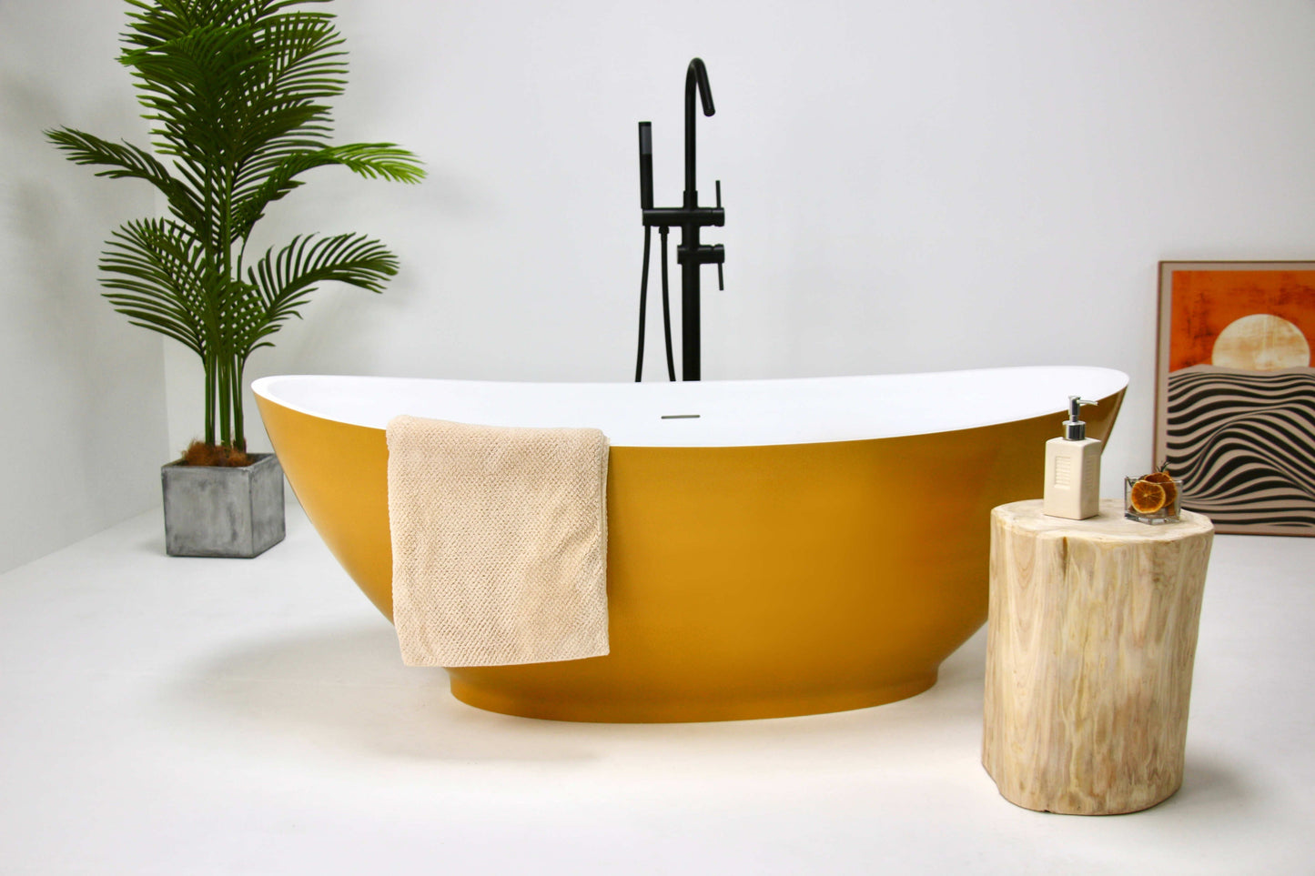 Solid Surface Freestanding Bathtub JZ8620 by Jingzun | Souqify