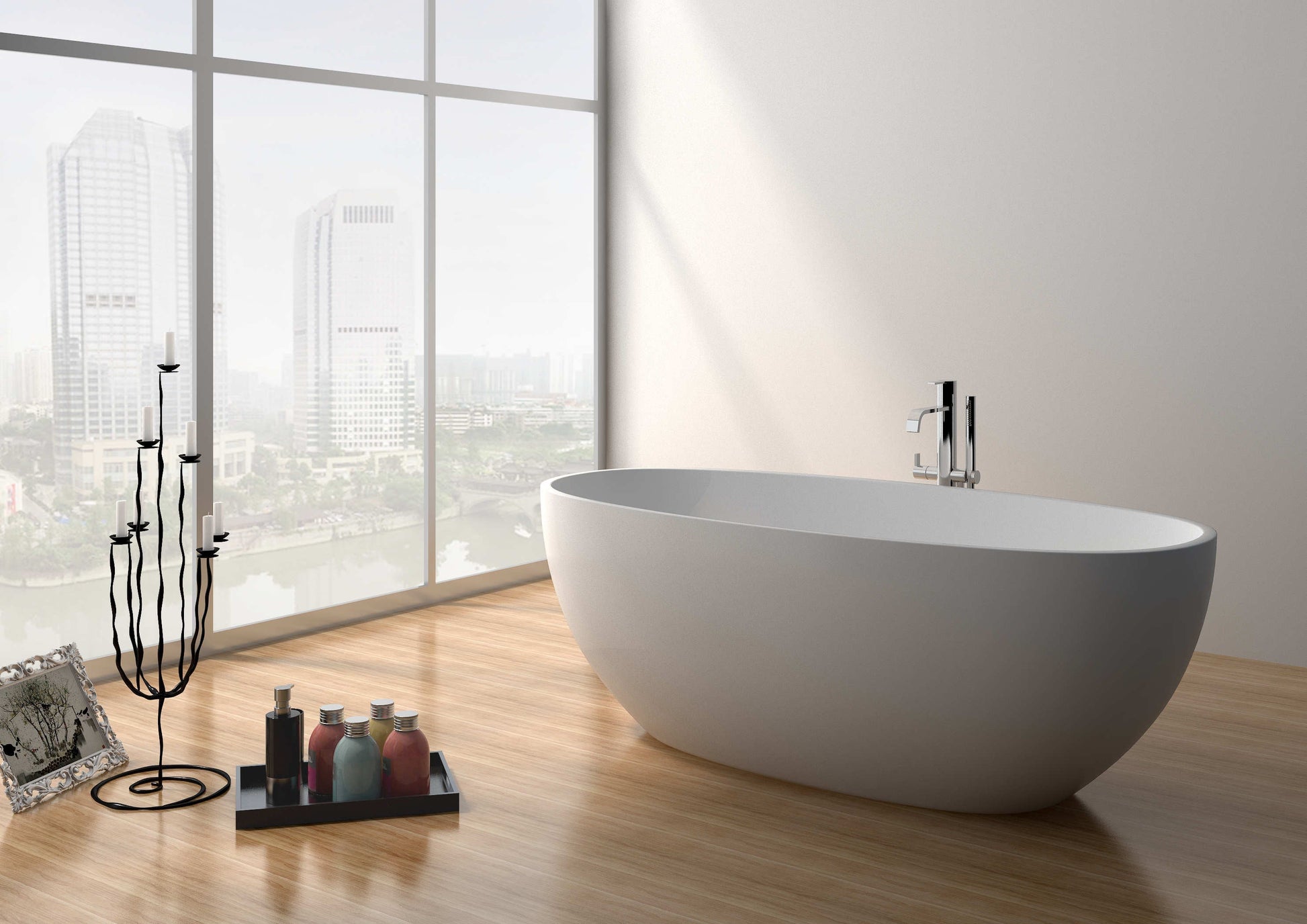 Solid Surface Freestanding Bathtub JZ8628 by Jingzun | Souqify