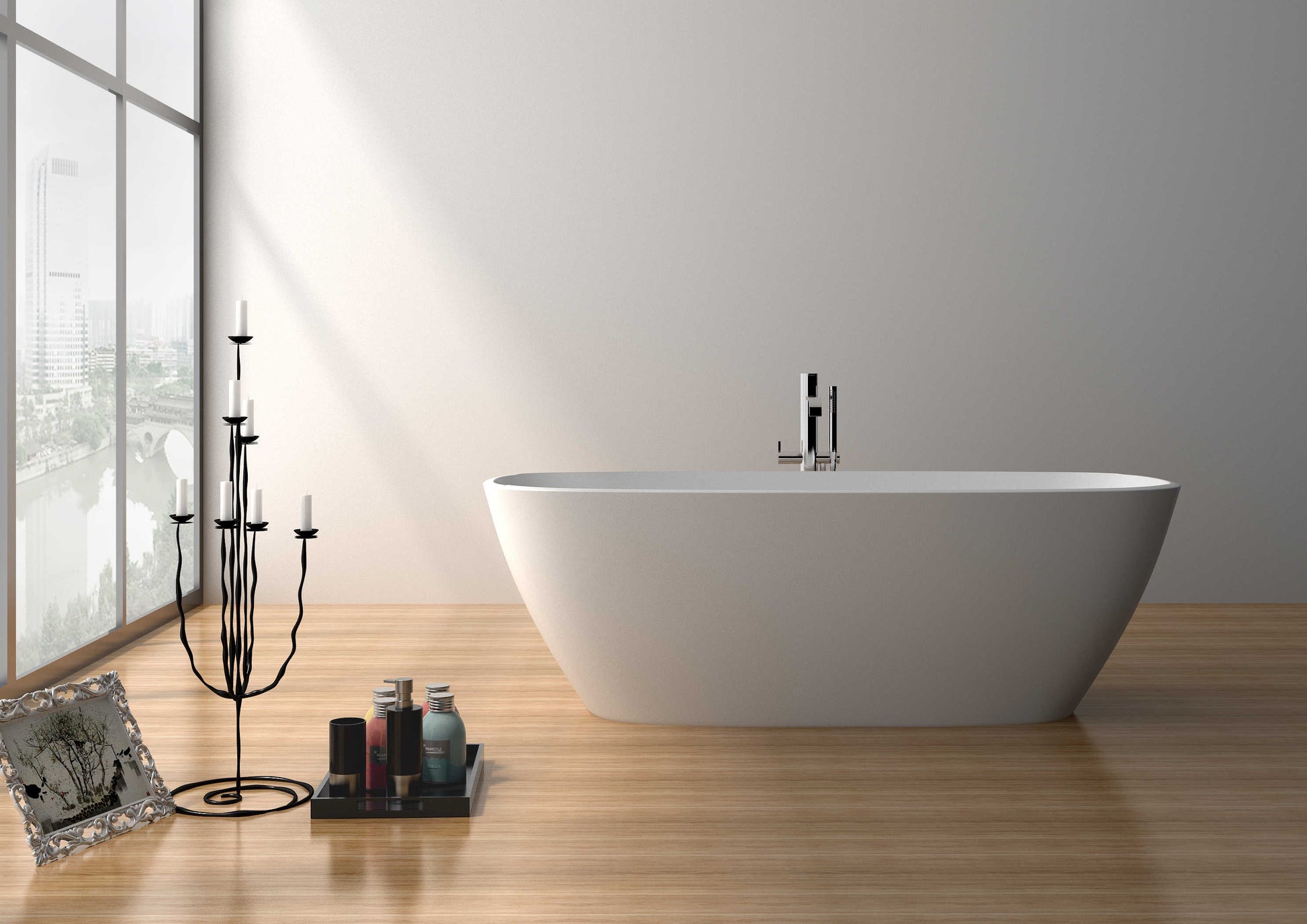 Solid Surface Freestanding Bathtub JZ8630 by Jingzun | Souqify