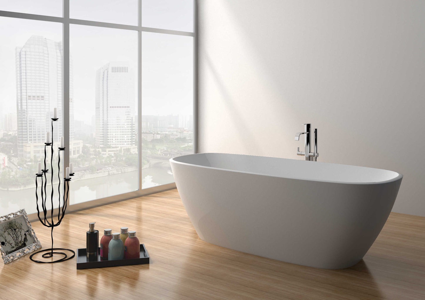 Solid Surface Freestanding Bathtub JZ8630 by Jingzun | Souqify