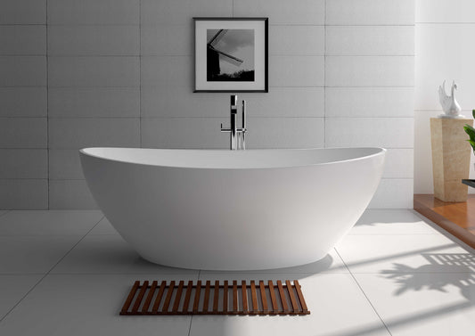 Solid Surface Freestanding Bathtub JZ8643 by Jingzun | Souqify