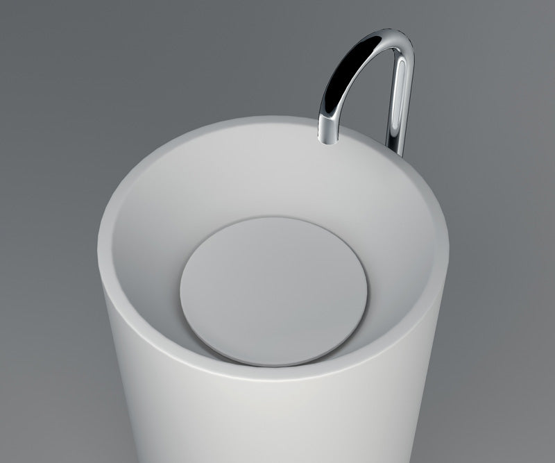 Solid Surface Pedestal Freestanding Basin JZ2011 by Jingzun | Souqify